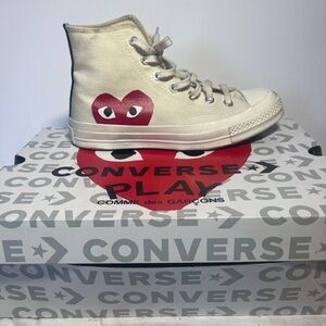 Comme Des Garçons Hightop  sneakers Size:      Women’s 8.  Designer Sneaker